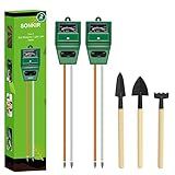 SONKIR Medidor De PH Do Solo MS02 3 Em 1 Kit De Ferramentas De Jardinagem Para Cuidados Com Plantas ótimo Para Jardim Gramado Fazenda Uso Interno E Externo Verde 2 Pacotes