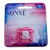 Sonne Prendedor De Chupeta Pop Correntinha Ursinha Charmosa Rosa
