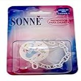 Sonne Prendedor Para Chupeta Boton Sax Correntinha Br Branco