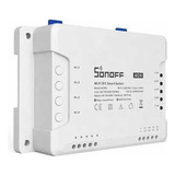 Sonoff 4 Canais Wifi Interruptor Inteligente App Android Ios Automação Residencial Compatível Com Google Home Alexa