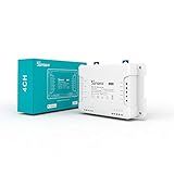 SONOFF 4CHR3 Interruptor Inteligente Wi Fi Montagem Em Trilho DIN De 4 Canais Intertravamento Auto Travamento Modo De Apontamento Compatível Com Alexa Hey Google