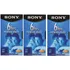 Sony 3t120vr 6 Horas. Fitas Ep T-120 Vhs (pacote Com 3)