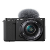  Sony Alpha Kit Zv-e10 + Lente 16-50mm P/ Gravar Vlog Fotos 