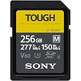 Sony Cartão Série TOUGH M SDXC UHS II 256GB V60 CL10 U3 Max R277MB S W150MB S SF M256T T1 Preto