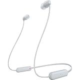 Sony Fones De Ouvido Intra-auriculares WI-C100 Sem Fio Bluetooth Com Microfone Embutido- Branco
