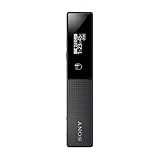 Sony ICD-TX660 - Gravador De Voz Digital Fino Com Tela OLED- Preto