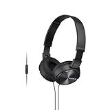 Sony MDR ZX310 Fone De Ouvido Com Microfone Preto