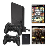 Sony Playstation 2 2 Controles 2 Jogos Fisicos Nf