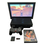 Sony Playstation 2 Fat Completo Original Ps2 Tijolão Controle Jogos Memory Card