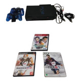 Sony Playstation 2 Fat Scph 39001 Americano Bloqueado 3 Jogos Originais Memory Card Com Opl Saída Hdmi