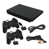 Sony Playstation 2 Slim Jogos 2 Controles E Cabos Leia O Anúncio 