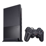 Sony Playstation 2 Slim Standard Charcoal Black Impecavel Feito Polimento Profissional Jogo A Escolha
