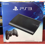 Sony Playstation 3 Super Slim Hd 1 Tb Standard Cor Charcoal Black 2012 Com Caixa Kit Ps Move Com 2 Controles De Movimento Pistola 2 Jogos