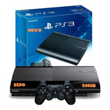 Sony Playstation 3 Super Slim Standard Novo 1 Ano De Garantia
