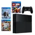 Sony Playstation 4 500gb Standard  Cor Preto Onyx 2013 Com Jogos Fisico