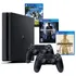 Sony Playstation 4 Slim 1tb + 2 Controles E 3 Jogos - Com Nf