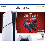 Sony Playstation 5 Slim 1tb Spider Man 2 Cor Branco Midia Digital