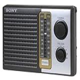 Sony Rádio Transistor De Bateria Portátil ICF-F10 Duas Bandas FM-AM