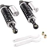 Soosee Um Par De Amortecedores De Ar De Motocicleta De 320 Mm Ajuste Universal Para Honda Suzuki Yamaha Kawasaki Quadriciclo Quadriciclos Esportivos Preto E Prata