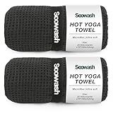 SOOWASH Tapete De Ioga Waffle 2 Peças Preto 2472