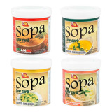 Sopa Low Carb Kit Com 4 Unidades  sabores Variados 