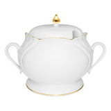 Sopeira 4 Litros Com Tampa Soleil Victória Oxford Branco Oro