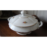 Sopeira Antiga Porcelana Real Decoração Floral