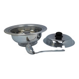 Sopeira Inox 2 Litros Com Tampa E Concha De Inox