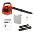 Soprador De Folhas Lateral Fak260s 2t 26cc 0 90hp Carbon Fak Cor Laranja Profissional A Gasolina