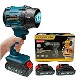 Soprador De Folhas Turbo Portátil Turbina Para Carro Automotivo Muito Forte Com Bateria Aspirador Ar Elétrico 110V 220V Azul Aço
