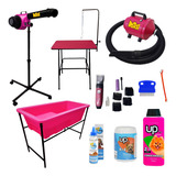 Soprador Secador Kit Pet Shop Banho E Tosa Maquina De Tosa
