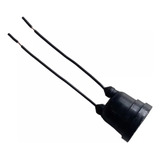 Soquete Bocal E27 Com Rabicho 10 Cm Preto Kit Com 50 Peças