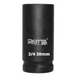 Soquete De Impacto Sextavado Longo Encaixe De 3 4 30mm