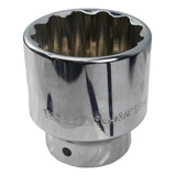 Soquete Estriado 55mm Com Encaixe De 3 4 Worker Cor Cromado Vanadium