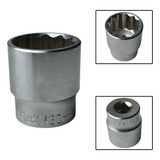 Soquete Estriado Encaixe 1 2 Pols 30mm Aço Cromo Vanádio
