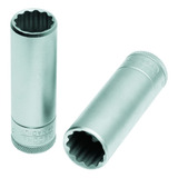 Soquete Estriado Longo Encaixe 1 2 21mm Gedore 015709