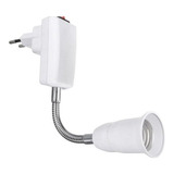 Soquete Flexível E27 Adaptador Lâmpada Tomada 20cm Haste Nfe