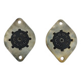 Soquete P Válvula 9 Pinos c Suporte Kit C 5 Peças