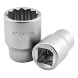 Soquete Pito Estriado Encaixe 3 4 22mm Cromo Vanádio Noll Cor Prateado