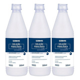 Soro Fisiológico Cloreto De Sódio 500ml 0 9 Kit 3 Und