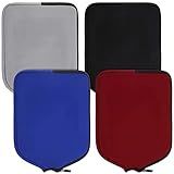 Sosation Capa Protetora Para Remo De Neoprene 4 Peças Capa Protetora Para Raquete Preto Cinza Azul Real E Vermelho Capa Para Raquete Acessórios Compatíveis Com Pickleball Sports Homens Mulher