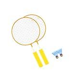 Sosoport 1 Conjunto Badminton Infantil Rede De Badminton Para Jardim Raquete De Badminton Com Bolas Kits Infantis Crianças Raquete De Tênis Crianças De Badminton Mini Prato Combinado Filho