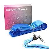 SOTICA Tattoo Clip Cord Covers - 125PCS Tattoo Clip Cord Sleeves Tattoo Clip Cord Bags Disposable Tattoo Machine Bags For Tattoo Supplies Tattoo Accessories-Blue--