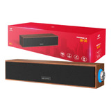 Soundbar 2 0 Sb 30bw Marrom Som De Cinema C3tech Frequência 90hz A 20khz 127v