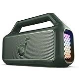 Soundcore Boom 2 Da Anker- Alto-falante 80W- Subwoofer- BassUp 2-0- 24H- IPX7 à Prova D-Água- Flutuante- Luzes RGB- USB-C- Equalizador Personalizado- Bluetooth 5-3- Portátil Para Camping E Praia