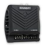 Soundfy Amplificador Digital Compacto De 4 Canais Sa 400 4 2 Ohms  400 Watts Rms 400X4  2  Estável  Amplificador De Áudio Digital Multicanal Para Carro  Qualidade De Som De Faixa Completa  Crossover