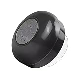 SoundWave Caixa De Som Bluetooth Portátil à Prova D Água Fixação Com Ventosa Para Banheiros Piscinas E Áreas Externas Qualidade De Som Premium Cores Variadas Preto 