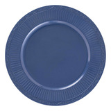 Sousplat Redondo Azul Marinho