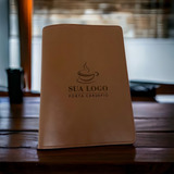 South Pad 20 Porta Cardápios A4 Premium Para Seu Restaurante Com Logo Cor Whisky