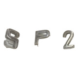 Sp2 Sp 2 - Letras Em Metal S P 2 - Emblema - Decoração